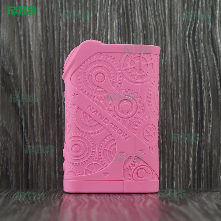 Health silicone case for e-cigarette mods 2017 Tesla Nano 120W tc e-cigarette box mod 120W e cigarette RHS free shipping