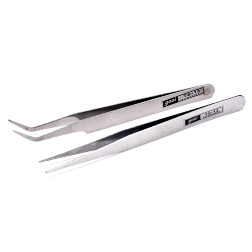 2Pcs/set Stainless Steel Women Lady Hair Removal Eyebrow Tweezer Beauty Makeup Tools