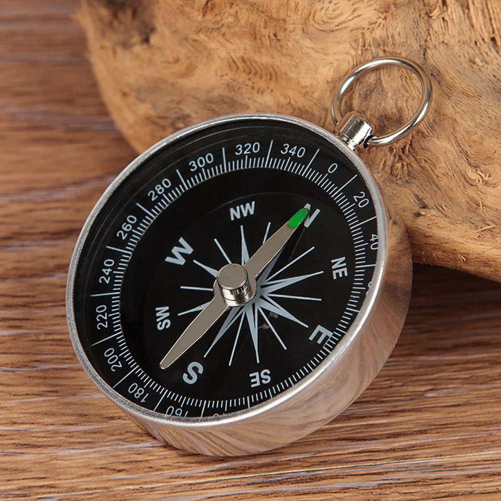 1pc Pocket Mini Camping Hiking Compasses Lightweight Aluminum Outdoor Travel Compass Navigation Wild Survival Sheds & Storage