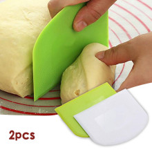 2pcs Cake Cream Spatula Dough Knife Cutter Butter Batter Scraper Decorating Spatulas Baking Pastry Tools Kitchen Accessories
