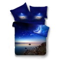 3d Galaxy Bedding Set Duvet Cover Set Universe Outer Space Themed pillowcase duvet cover flat Sheet 40