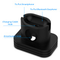 Portable Charging Dock Station Soft Silicone Desk Charging Base Anti-Fall Stand Holder For Earphone Case Charger Desktop Stand