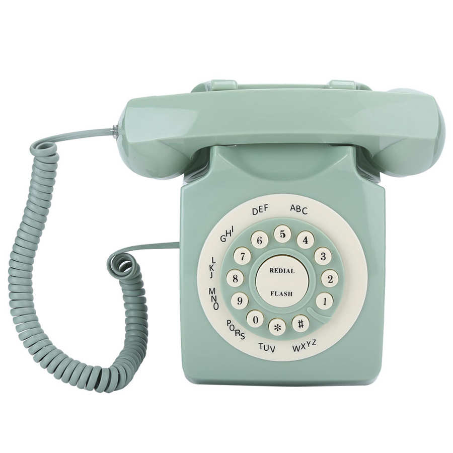 Antique European Vintag Landline Telephone Old Fashioned Desktop Corded Telephone for Home Hotel Office Use