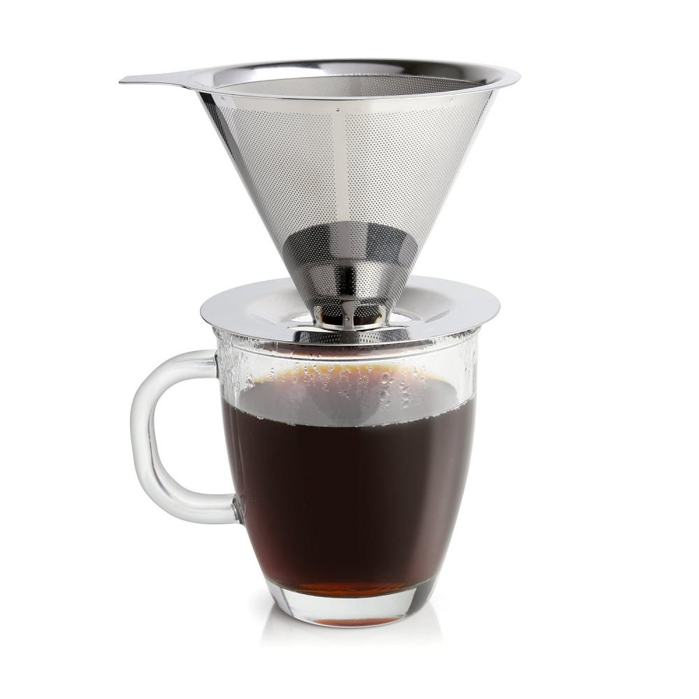 China Eco-friendly Stainless Steel Pour Over Coffee Dripper Manufacturers