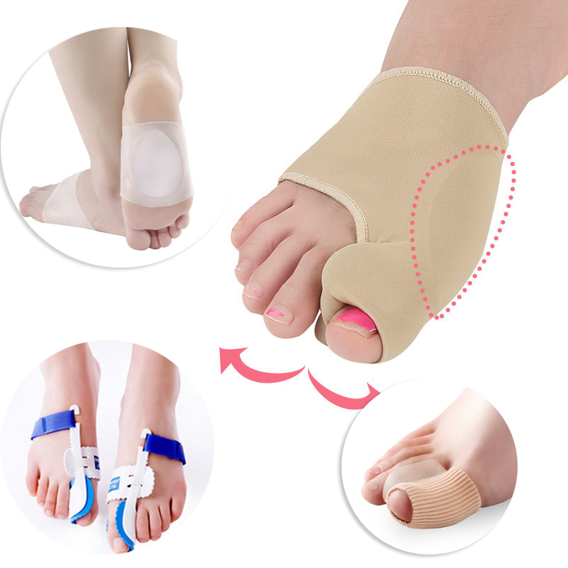 Bunion Corrector Big Toe Separator Foot Straightener Spreader Hallux Valgus Feet Care Silicone Insoles for Shoes Cushion Pads