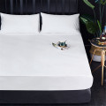 Waterproof Mattress Bedspread Hotel Solid Color Sanding Waterproof Bed Cover 2019 New Arrival