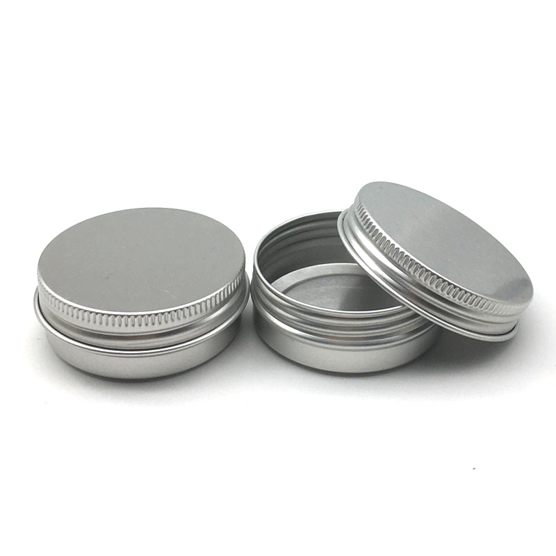 10Pcs 5g 10g 15g 20g 30g 50g Aluminum Metal Professional Cosmetic Container Refillable Face Cream Jar Pot Bottle