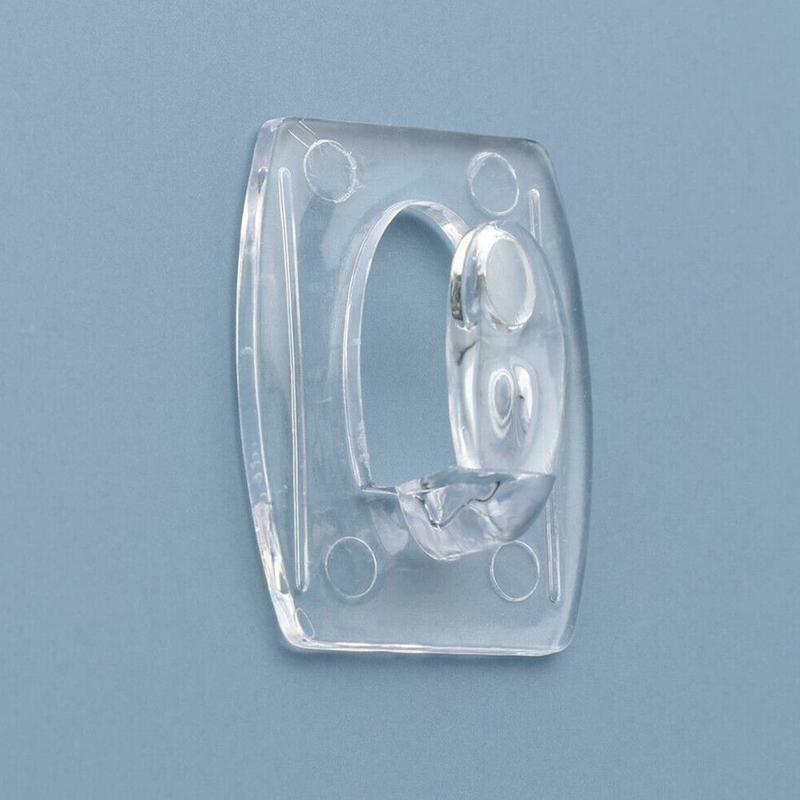 20pcs Transparent Wall Hooks Waterproof Strong Adhesive Hooks Rack for Home Kitchen Bathroom Hanger Hook Organizer Key Holder