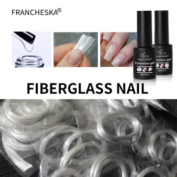 Nail Fiberglass for UV Gel DIY Nail Form Fibernails Acrylic Nail Extension Tips Fiber Glass Nails Building Manicure Tool