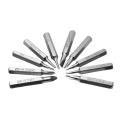 10pcs CR-V Screwdriver Bits Set Torx Bits Set 4mm Phillips Slotted Torx Batch Head Bit Mobile Phone Repair Tool