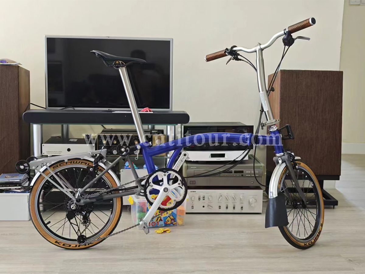 Titanium Main Frame For Brompton Custom Logo