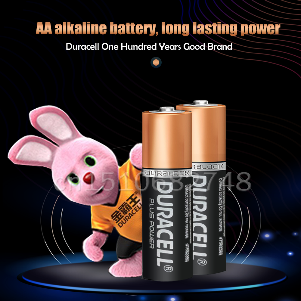 8PCS Original DURACELL 1.5V AA Alkaline Battery LR6 For Toy Remote Control Forehead Thermometer Flashlight Dry Primary Battery
