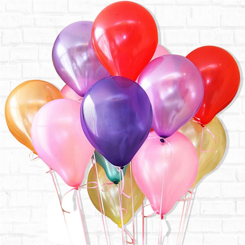 10inch 1.5g Pearl Latex Balloons Birthday Party DIY Golobs Arch Wedding Bridal Decorations Baby Shower Ballon 10 20 30 50PCS