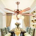 Post-Modern American Fan Pendant Light Restaurant Pendant lamp LED Living Room Fan lamp with Remote Control