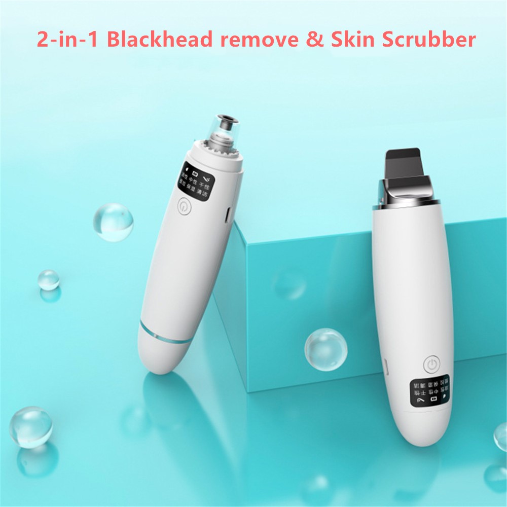 New Blackhead Remover Skin Scrubber Cleaner Ion Acne Vacuum Suction vacuum cleaner blackhead Pore Acne Pimple Removal Peeling