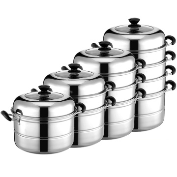 Double boilers Stainless Steel Cooking Steamer Steamed 3-5 layer Steamer Food Steamer Pot Induction kitchen cookware soup pot