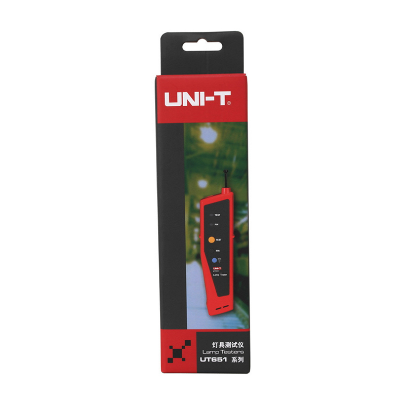 UNI-T UT651A UT651B Handheld Lamp Tester Detector Bulbs Gas Filled Lamp Fluorescent Neon Tube Testing With Flashing Light