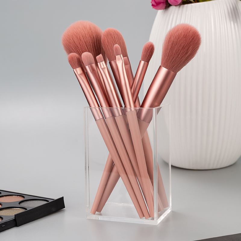 8Pcs Make Up Brushes Set Anmor Makeup Brush Kit For Foundation Powder Highlighter Face And Eyeshadow Blending Cosmetic Tool