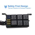 6 Gang Switch Panel Electronic Relay System Circuit Control Box Waterproof Fuse Relay Box Wiring Harness Assemblies For Car