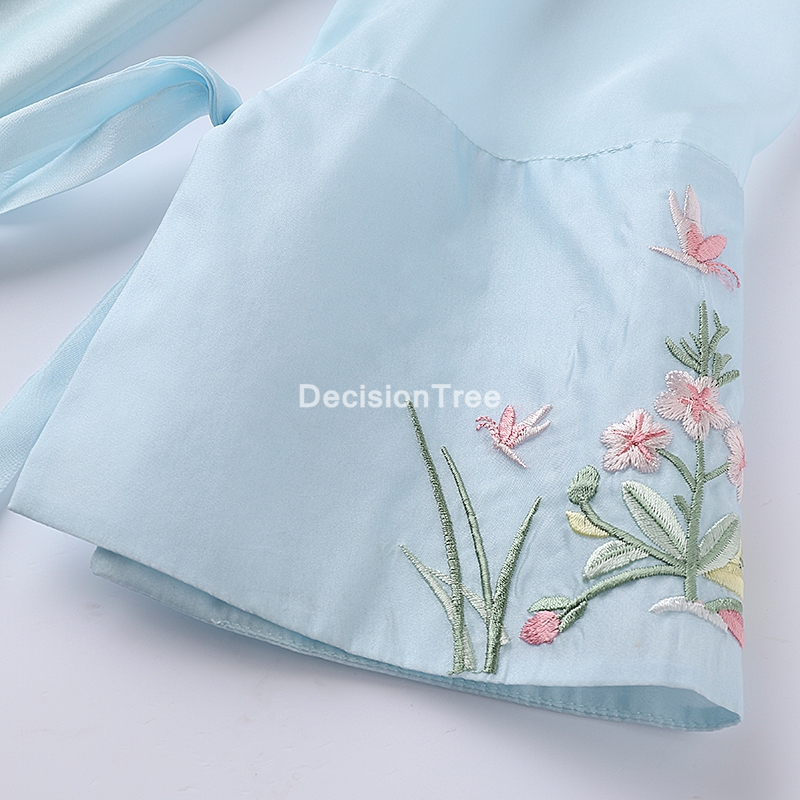 2021 chinese traditional cheongsam tops for women chiffon linen blouse mesh crane embroidery china clothing qipao top tang shirt