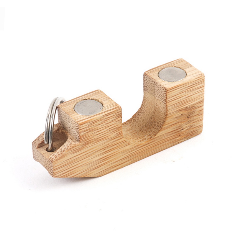 1PC Wooden Mini Fly Fishing Rod Rack Holder Magnetic Fishing Rod Guard Hanger Rod Transport System Attaches To Car