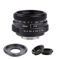 new arrive fujian 25mm f1.8 C mount camera CCTV Lens II for Sony NEX E-mount camera & Adapter bundle black + gift free shipping