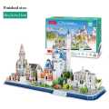 DIY Craft Paper Puzzle Model Architecture Model City London Paris Moscow 3D DIY Education Toys Handmade Adult Puzzle Game