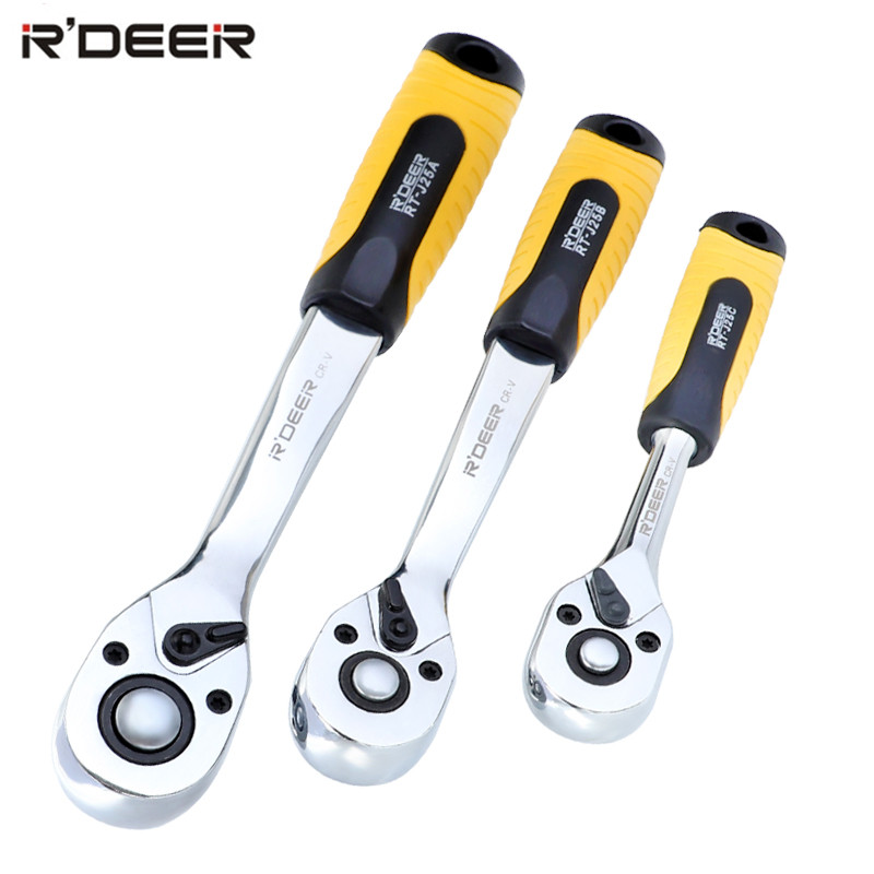 Ratchet Wrench 1/2" 3/8" 1/4" Universal Key 72 Teeth Auto Wrench Torque Repair Hand Tools 1PC