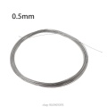New 10m 304 Stainless Steel Wire Rope Soft Fishing Lifting Cable 7×7 Clothesline N12 20 Dropship