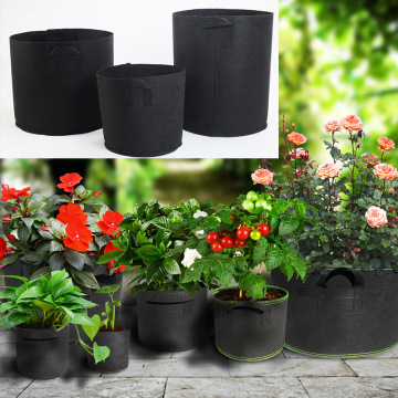 Nonwoven bags Plant Grow Bags Home Garden Plant Growing Seedling Fabric Pot Grow Fruit Seeds Plants Thicken Gardening Tools