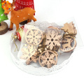 12PCS/Box Multi Vintage Christmas Wooden Pendants Ornaments Decoration Home Christmas Tree Ornaments Hanging Kids Gifts Supplies