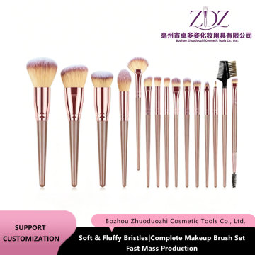 18pcs Rose Gold Brush Kit