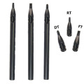 50PCS Black Tattoo Long Tips 5DT Disposable Plastic Long Tattoo Tips Nozzle Tube 5D For Tattoo Supplies Free Shipping