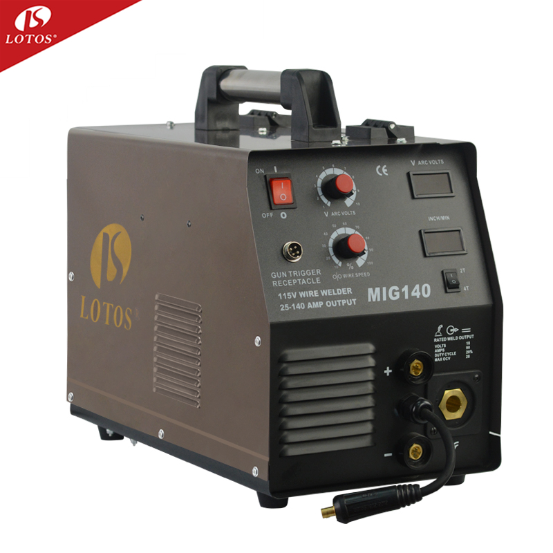 Lotos MIG140 110v Portable mig welders Igbt Inverter welding machines aluminium other arc welders