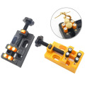2Pc Miniature Clamp Table Bench Vise Tool Vise Multi-Functional Table Vice Carving Bench Clamp Drill Press Flat Vice