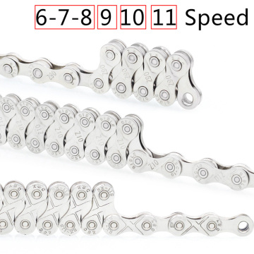 Bicycle Chain 11Speed10 9 6-7-8Speed 116 links For MTB Mountain Road Bike Bicicleta Parts Steel Full Plating Cycling Chain