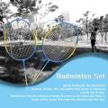 Outdoor Sports Badminton Set Badminton Rackets Birdies Net Adjustable Polls Beach Backyard tennis Ball badminton shuttlecock