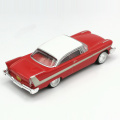 HOMMAT 1:64 Greenlight 1958 Vintage Plymouth Fury Christine Car Model Alloy Metal Diecast Toy Vehicle Kid Gift Toys For Boys