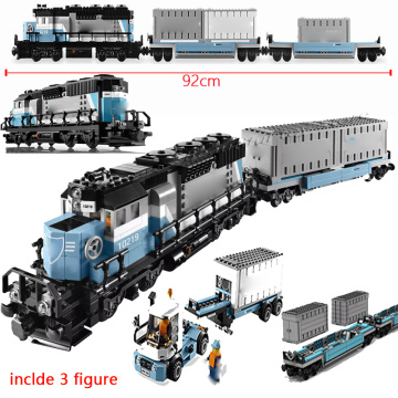 91006 1234Pcs Expert Technic Ultimate Series Train Building Blocks Toys Gift Compatible with 10219 10194 Trains