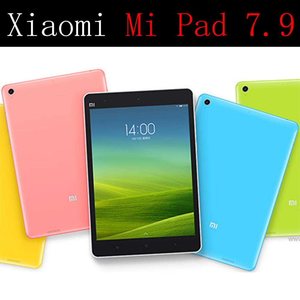 tablet bag flip leather case for Xiaomi Mi Pad 7.9" protective Stand Cover Silicone soft shell fundas capa card for Mi pad 1