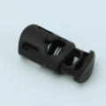 10 Metal Black Stopper Toggle Buckle Rope Clamp Cord Locks Drawstring Stops Button with 2 holes Sewing Accessories