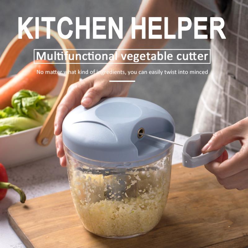 New High Speedy Manual Mincer Vegetable Fruit Twist Shredder Manual Meat Grinder Chopper Garlic Cutter