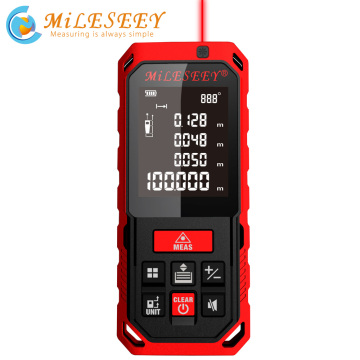 Mileseey Laser Distance Meter New Arrival M2 50m Laser Rangefinder Laser Measure Tools Diastimeter Red