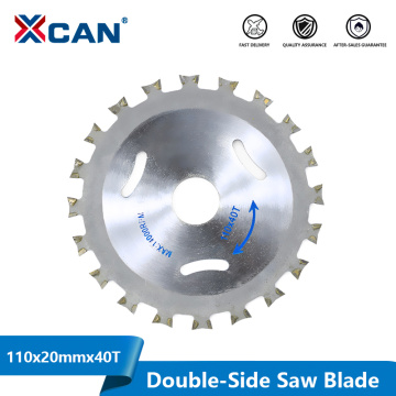 XCAN Saw Blade HSS Circular Saw Blade 40T Double-Side Tipped TCT 4 Inch For Woodworking Cutting Power Tool Wood Saw Blade