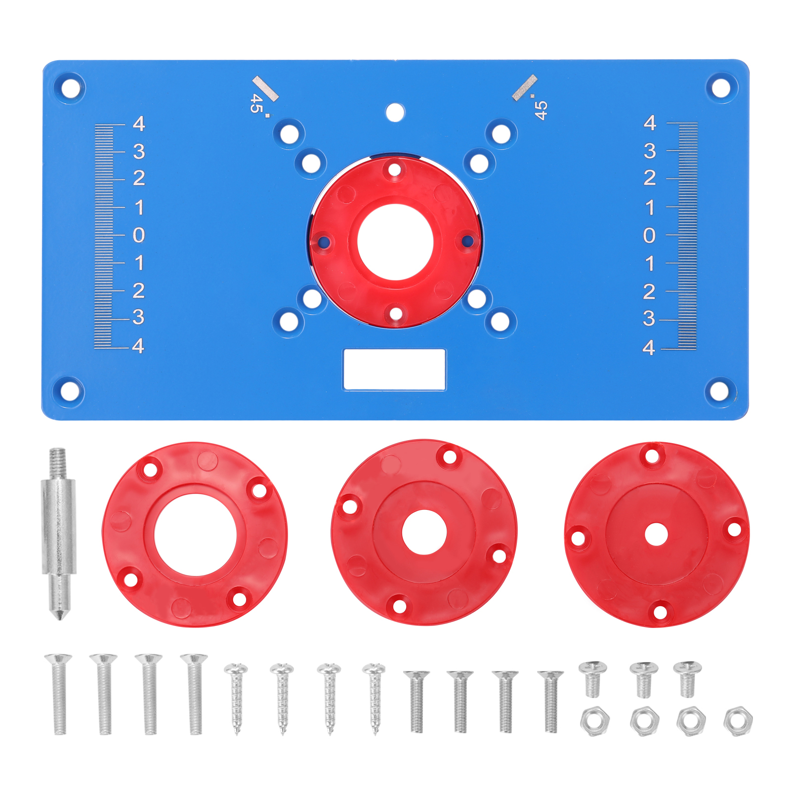 Aluminum Router Table Insert Plate Woodworking Benches For Milling Trimming Machine Router Plate Carpinte Tools for Bosch GKF550