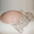 ONEFENG 2000-4600g/pc Silicone Cloth Bag Belly Fake Belly for Cross Dresser Pretty for False Pregnant