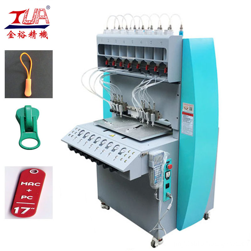 Dongguan-8-Color-PVC-Injection-Zipper-Making