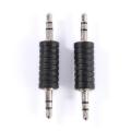 2pcs 3.5mm Jack Stereo Male to Male Audio Connector 3.5 Jack M to M Audio Plug TRS Connector Coupler Adapter Joiner Converter