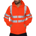 Mens Clothing Autumn Winter Casual High Visibility Jacket Reflective Tape Safety Security Work Coats and Jackets for Men