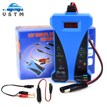 VSTM 12V Digital Car Vehicle Smart Battery Tester Voltmeter Alternator Analyzer With LED Display Auto Electrical Repair Tools